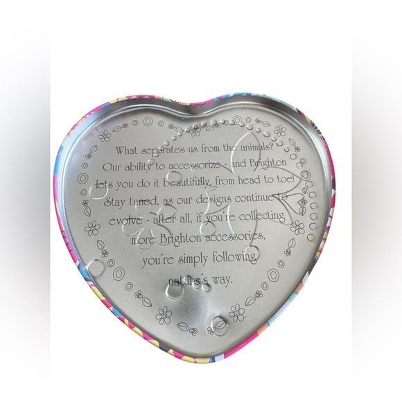 Retro Brighton Heart Shaped Jewelry Trinket Tin Box and long Black Jewelry Box - Picture 8 of 12